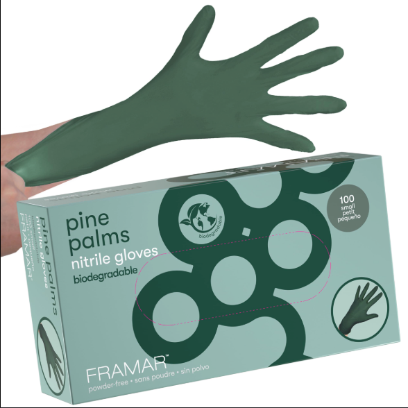 Framar Pine Palms Nitrile Gloves -100 Pack