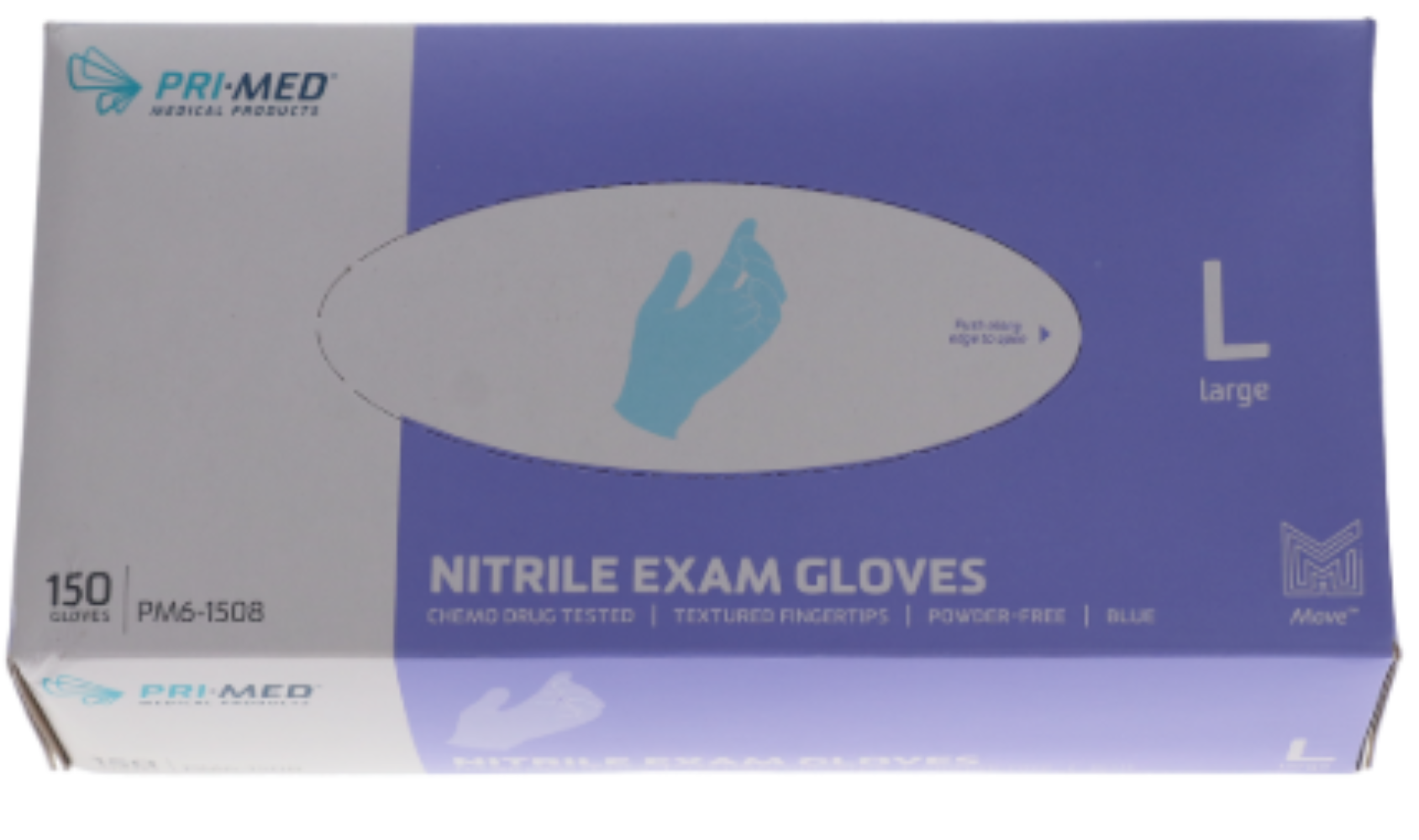 Primed Nitrile Powder-Free Examination Gloves -150 Pack