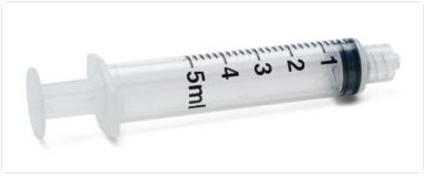 Syringe Only 5ML Luer Lock - 100