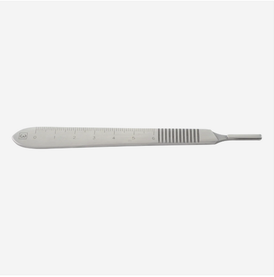 Scalpel Handle #3 Straight Flat Graduated