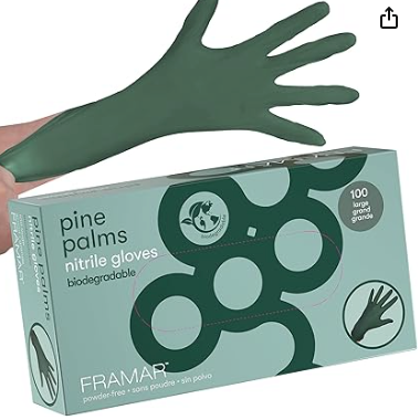 Framar Pine Palms Nitrile Gloves  -100 Pack