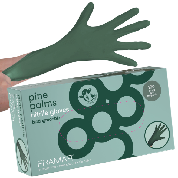 Framar Pine Palms Nitrile Gloves  -100 Pack