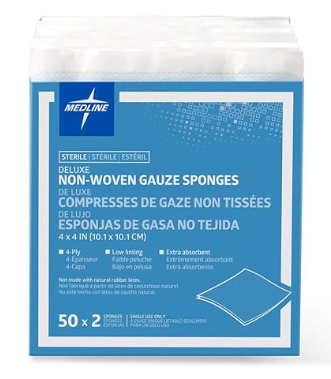 Gauze Sterile NON-Woven Sponge 10CMX10CM (4inx4in)  - 100